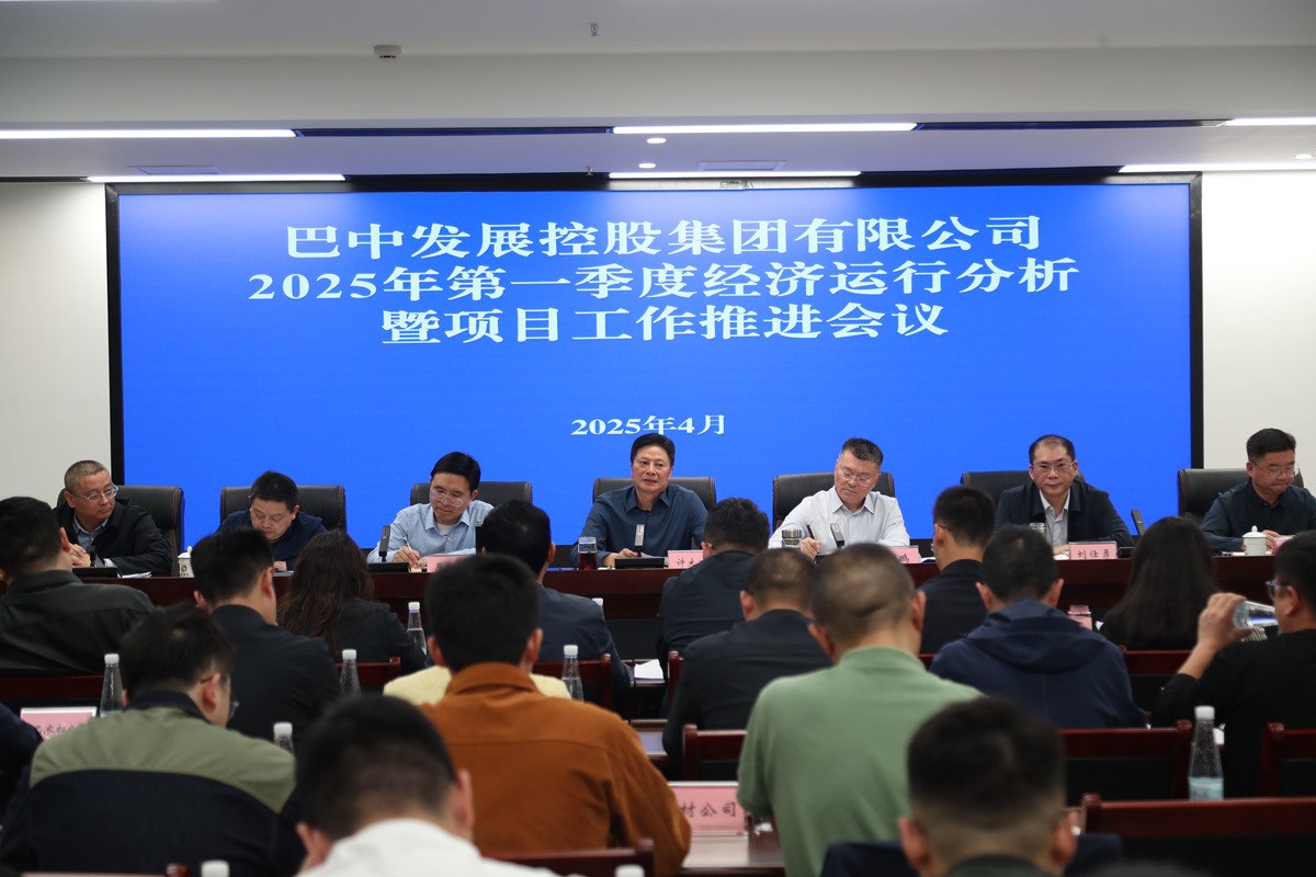 巴中發(fā)展集團召開2025年第一季度經濟運行分析暨項目工作會議